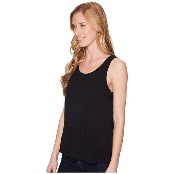 PrAna W11170143 Women's Sz S Black Foundation Scoop Neck Tank Top - Picture 7 of 7